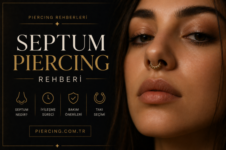 Septum Piercing Rehberi: Anatomi, İyileşme, Bakım ve Takı Seçimi