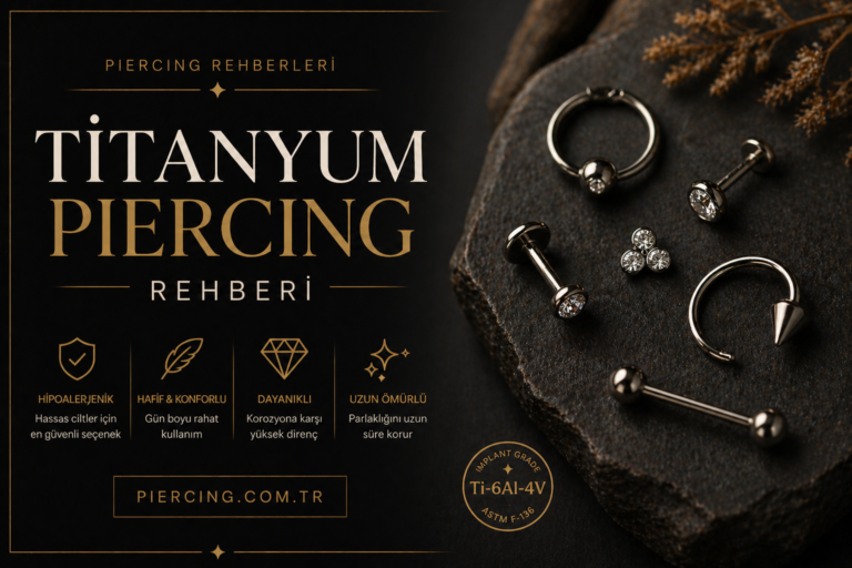 Titanyum, Cerrahi Çelik ve Altın Piercing Takıları Arasındaki Farklar