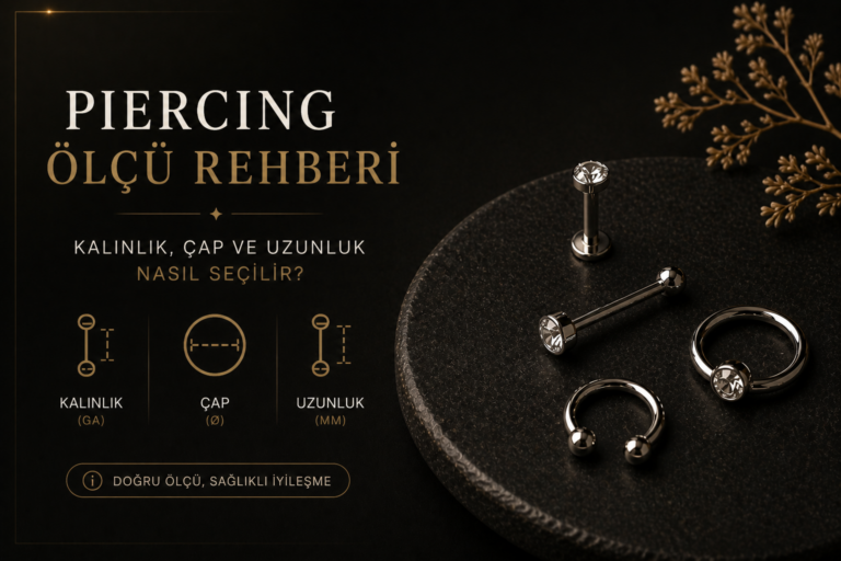 Piercing Takısının Ölçüsü Yanlış mı? Kısa, Uzun, Dar ve Geniş Takı İşaretleri