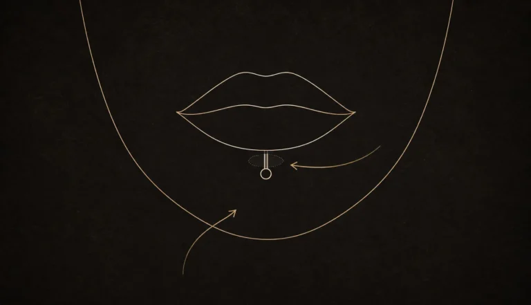 Labret Piercing Rehberi: Dudak Yerleşimi, Flat-Back Takı ve Oral Temas