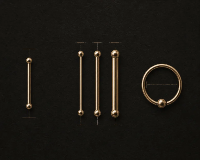 Piercing Takısında Bilye/Uç Ölçüsü: Konfor ve Günlük Temas